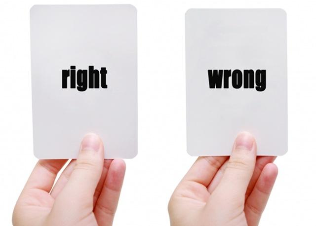 righ and wrong